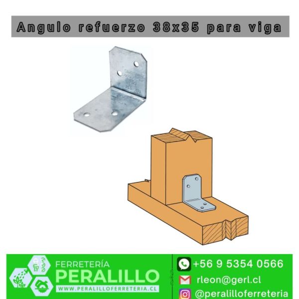 ANGULO REFUERZO 38X35 VIGA